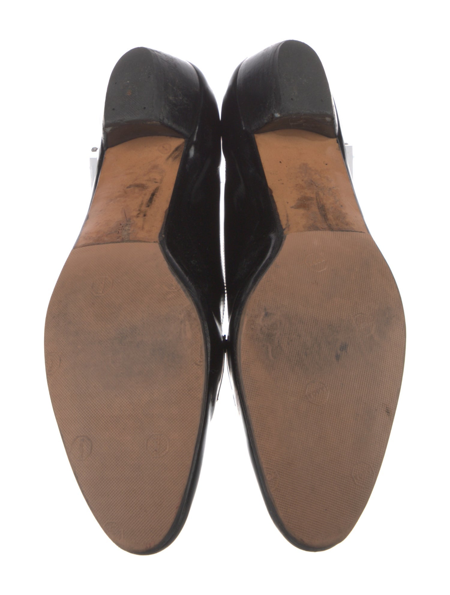 Salvatore Ferragamo Patent Leather Bow Accents Pumps